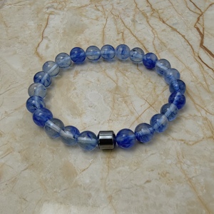 Nouveau fait à la main thérapie magnétique 8mm aimant bracelet à breloques énergie perle hématite bracelets pour femme - Product Image 4