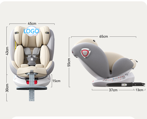 เบาะนั่งในรถยนต์สำหรับเด็ก เบาะนั่งหมุนได้ เบาะนิรภัยสำหรับเด็ก บูสเตอร์ซีท <span class=keywords><strong>ระบบ</strong></span>ยึดตรึงเด็ก 360 องศา °   เบาะนั่งหมุนได้สำหรับเด็กอายุ 0-12 ปี - Product Image 2
