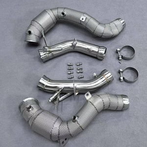 ท่อระบายไอเสียสำหรับรถเมอร์เซเดสเบนซ์ M178 W213 E63 V8 AMG ท่อแมนเดรลงอสแตนเลสท่อลดขาลงด้วยตัวป้องกันความร้อน - Product Image 5