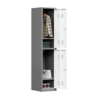 Armoire de rangement en métal durable à 2 portes Armoire de rangement en métal pour employés de gymnastique Armoire en acier Armoire en métal en acier