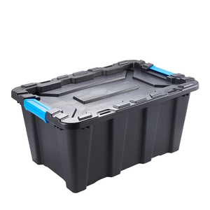 Pinyaoo 40L không thấm nước nhiệm vụ nặng nề lớn Stackable màu hộp nhựa với xử lý - Product Image 1