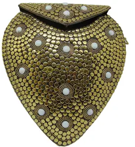 Handmade Metal Clutch cum Sling <b>Bag</b>- Gift and Handicrafts - Product Image 1
