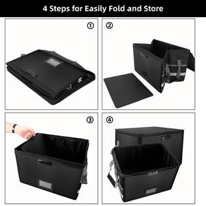 US Warehouse in Stock Fireproof Document <b>Box</b> with Lock and Zipper Lid Collapsible <b>File</b> Storage Organizer Office Organizer - Product Image 6