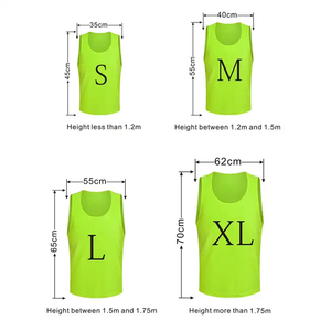 Bib latihan anak dewasa, Bib sepak bola, rompi latihan sepak bola logo kustom - Product Image 2