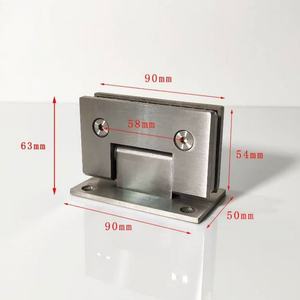 شديد التحمل 90 °   مفصلة باب حمام زجاجية من الفولاذ المقاوم للصدأ بزاوية 180 درجة للحمامات الحديثة - Product Image 4