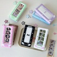 Penyangga Kartu Kredit Empat Kotak PVC Silver Life Fashion Custom Kpop 4 Cut Photocard Film 1P 2x6 Collect Book Photo Strip Album