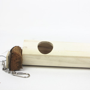 Jouets à mâcher cylindriques en bois de couleur naturelle pour perroquets de petite et moyenne taille, accessoires de cage, fournitures pour animaux de compagnie - Product Image 5
