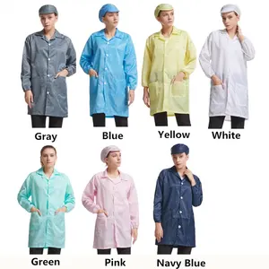 Nhà Sản Xuất Chất Lượng Cao ESD Smock Phòng Sạch Làm Việc Quần Áo Làm Việc/Quần Áo ESD