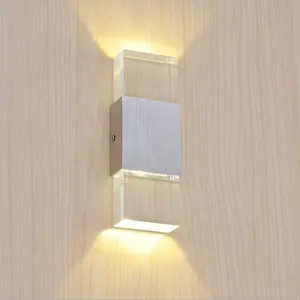 Lampada moderna da parete a LED per interni in cristallo minimalista moderno 2W 170*60*30mm