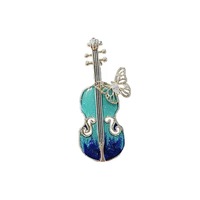 Broche sur le thème des instruments de musique personnalisée, épingle en émail métallique personnalisée, épingle à cravate à longue tige, accessoires vestimentaires au design personnalisé
