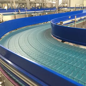 Hongsbelt Plastic Chain Belt Conveyor for Beverage Industry