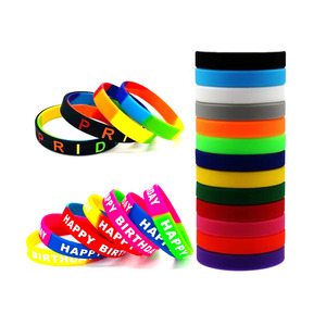 Wholesale Custom Multi-Size Silicone <b>Rubber</b> Bracelet-Unisex Sports & Party Gift OEM/ODM Supported Custom Colors Available - Product Image 4