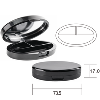 Récipients cosmétiques vides personnalisés boîtes en plastique de maquillage fard à joues poudre pressée emballage étui à poudre compact fard à joues