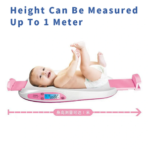Portable <strong>40kg</strong> <strong>Electronic</strong> Baby <strong>Scale</strong> ABS Plastic Platform <strong>Scale</strong> 5g Accuracy Height Measuring Baby Weighing <strong>Scale</strong> OEM Customized - Product Image 5