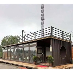 Casa Contenedor de Diseño Moderno con Estructura de Acero para Uso Comercial como Puesto de Venta de Café y Té - Product Image 1