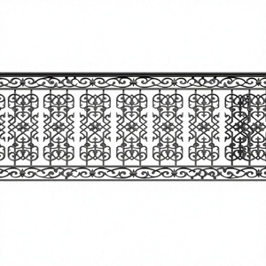Barandilla de Balcón de Hierro Fundido Estilo Europeo, Pasamanos Decorativo para Jardín, Patio, Porche, Escalera, Exterior, Resistente al Óxido - Product Image 1
