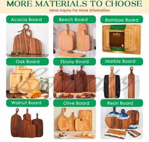 Bán Buôn Biểu Tượng Tia Laser Ánh Sáng Tối Nhà Bếp Số Lượng Lớn Tre Keo Sồi Óc Chó Ô Liu Sồi Gỗ Tếch Cắt Cắt Board Với Xử Lý - Product Image 5