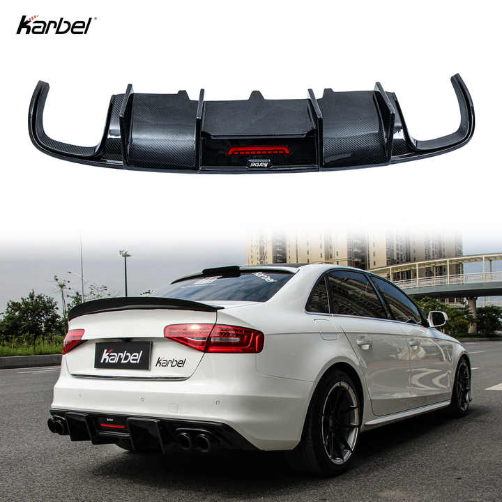 Karbel Style A4L B8.5 Rear Bumper Diffuser With Led Light Kb Style ...