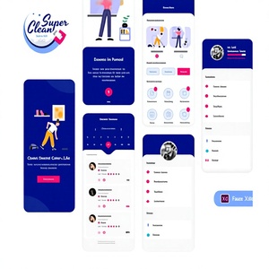 Aplicación Móvil para Servicios de Limpieza: Reserva Profesional de Limpieza Profunda y Desinfección para Hogar y Oficina con Seguimiento en Vivo y Plástico Seguro - Product Image 1