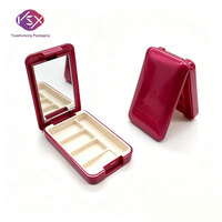 Yueshunxing Vente en gros 4,5g Emballage plastique rectangulaire personnalisé avec étiquette privée Palette de fards à paupières scintillants Contenant pour fards à paupières