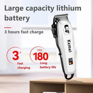 <span class=keywords><strong>Kemei</strong></span> — <span class=keywords><strong>tondeuse</strong></span> à cheveux électrique et Rechargeable, outil professionnel pour coupe de cheveux <span class=keywords><strong>sans</strong></span> <span class=keywords><strong>fil</strong></span>, PG809A, - Product Image 4