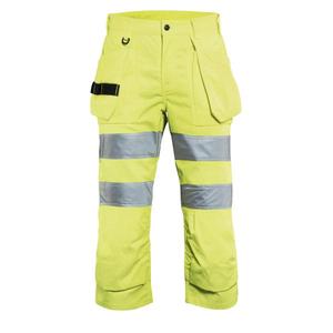 BLAKLADER - 713918113300D21 Pantalones cortos piratas de alta visibilidad para mujer Yellow - EAN 7330509541449 ROPA DE TRABAJO DE LA HI-VIS - Product Image 1