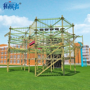 Curso de cuerdas directo de fábrica con Pared de escalada Equipos de parque de atracciones <span class=keywords><strong>para</strong></span> interiores y exteriores a la venta - Product Image 2