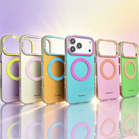 Coque de téléphone magnétique couleur bonbon pour iPhone 18/17 Pro Max, étui de protection antichoc mat pour iPhone 16 15 Pro, plusieurs couleurs