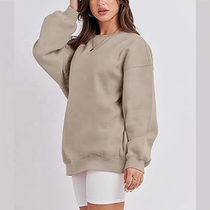 ชุดวอร์มผู้หญิงแบบสั่งทำขายส่ง ไซส์ใหญ่ แขนยาว คอกลม เนื้อผ้านุ่ม หนา เสื้อฮู้ดดี้ เสื้อสเวตเชิ้ตสำหรับผู้หญิง - Product Image 2