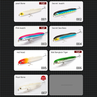 Vente en gros directe usine – Leurre de pêche flottant (Topwater) type crayon 140mm 29g pour eau salée et eau douce – Leurre Wobblers pour eau salée