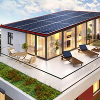 Conteneur modulaire pliable de 20 pieds, alimenté par l'énergie solaire, préfabriqué, pour hôtel, panneau sandwich en acier