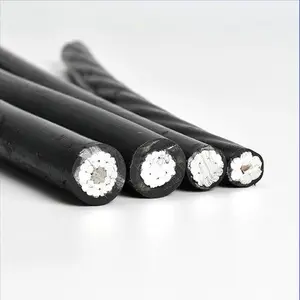 Single Core 16mm 95mm Aluminum Core cable wires XLPE jacket 10kv Overhead Twisted Pair ABC Overhead Bundled Cable Wire