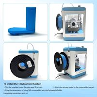 Imprimantes 3D FDM haute vitesse 250 mm/s avec nivellement automatique, volume d'impression 100x110x100 mm, jouets pour enfants, imprimante 3D FDM DIY