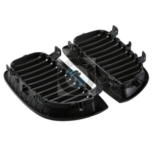 Rejilla de parachoques delantero BMW E87, negro mate, entrada de aire de una sola línea, para la serie 1 de 2004 a 2007, plástico ABS - Product Image 3