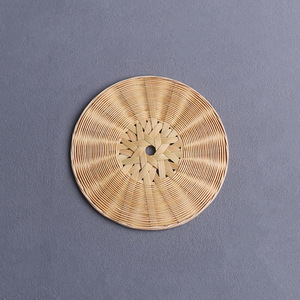 Bamboo <b>Teacup</b> Mats Round 8 Cm 10 Cm 13 Cm Heat Insulating Zen Style Table Pads - Product Image 4