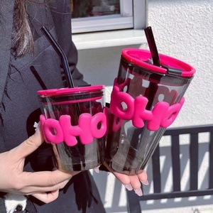 Nouveau Creative Ins Style Verre Boire Souvenir Tasse Portable Tasse À <span class=keywords><strong>Eau</strong></span> Production Logo pour L'école Du Dos - Product Image 2