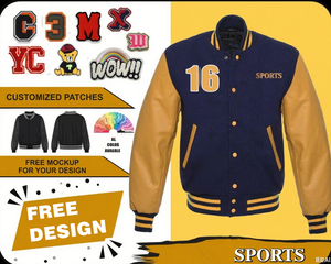 Giacca da Baseball <span class=keywords><strong>Varsity</strong></span> da uomo personalizzabile con maniche con Logo multicolore Hip Hop Training Sport stile Letterman Design - Product Image 4