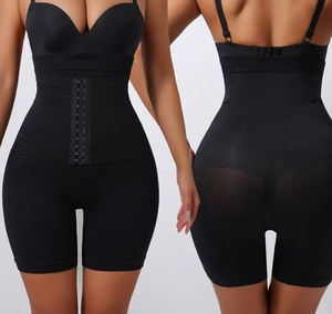 Pantalones cortos de vientre de pecho alto para mujer, moldeador de estómago posparto, levantamiento de cintura, cadera, adelgazamiento, pierna, pantalones moldeadores de cuerpo - Product Image 4
