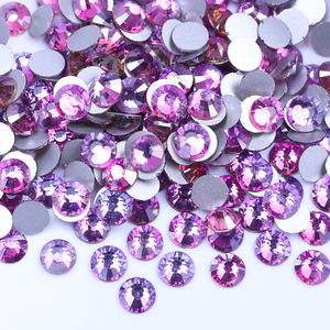 Juli – autocollants de pierres de cristal Ss6 Ss8 Ss10 Ss12 Ss16 Ss20 Ss30, Non Hot Fix Strass verre Flatback Strass, vente en gros - Product Image 5