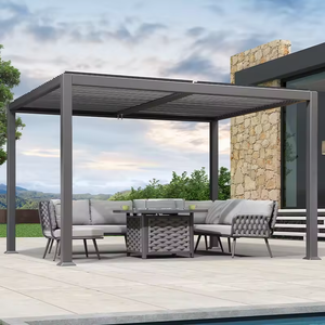 Pérgola Bioclimática de Aluminio con Persianas LED Motorizadas, Impermeable, Resistente al Viento, Tamaños Personalizados para Terraza y Uso en Exteriores - Product Image 6