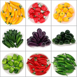 Gresorth Bon Prix OEM Fruits & Légumes Artificiels <span class=keywords><strong>Faux</strong></span> Modèle Alimentaire Pour Noël Halloween Nouvel An Décoration - Product Image 3