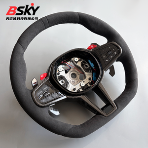 <span class=keywords><strong>Volante</strong></span> de Cuero y Fibra de Carbono para <span class=keywords><strong>BMW</strong></span> G30 G31 G32 X3 G01 X4 G02 M2 G87 M3 G80 M4 G82 G42 G20 LCI M5 F10 F30 F90 G11 - Product Image 1