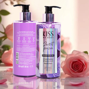 Gel douche parfumé Kiss My Body Sweet Poison, senteur irrésistible, 380 ml. pour un nettoyage en profondeur infusé d'un parfum inoubliable - Product Image 6