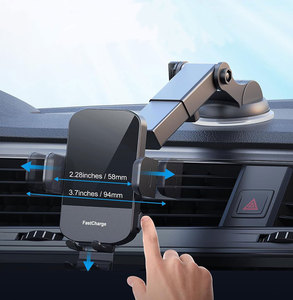 15 Wát nhanh chóng sạc xe hơi không dây với tự động kẹp điện thoại chủ nam châm giữ xe hàng đầu bán không Dây sạc xe núi - Product Image 3