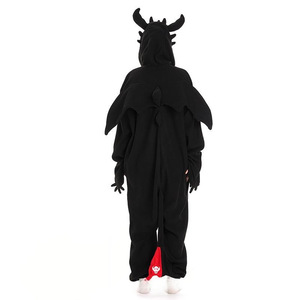 Pijamas de Invierno de una Pieza con Diseño de Dibujos Animados, Cintura Elástica, Tejido de Punto, Disfraz de Dragón Volador de Halloween, Ropa de Casa para Parejas - Product Image 5