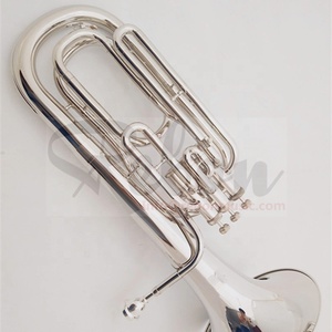 Weifang Rebon <span class=keywords><strong>Tuba</strong></span> Baritono in Si♭ in Alpacca con Custodia Morbida - Product Image 4