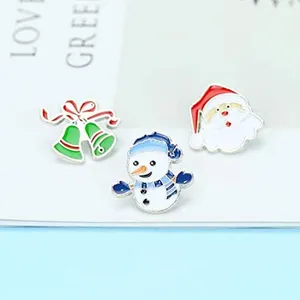 Atacado De Metal Lapela Pin No Mínimo Personalizado Pai Árvore De Natal Soft Badge Decorações Presente Natal Set Esmalte Pinos