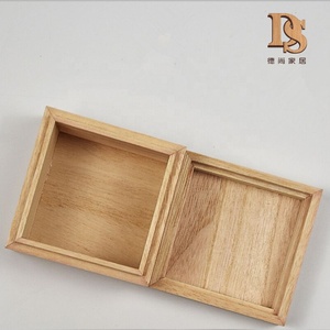 <span class=keywords><strong>Caja</strong></span> de té de madera cuadrada sin terminar, <span class=keywords><strong>caja</strong></span> de cerámica de porcelana de madera - Product Image 4