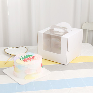 Cajas transparentes para pastel blanco, con ventana transparente, con tapa para pasteles, bodas y mousse, venta al por mayor, 2021 - Product Image 5