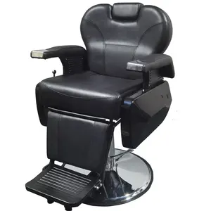 WSFBMH-BC007 Salon Chair Wholesale Factory Price Barber Chair Duty Customized Heavy Style Leather Shop Hair Black Traditional